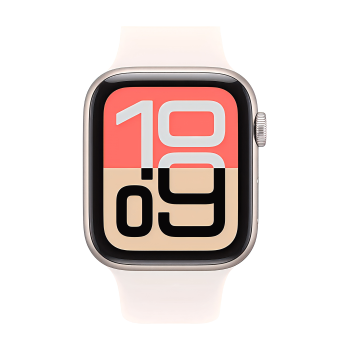 Apple Watch SE 3 44 mm, Starlight Aluminum Light Blush Sport Band M/L